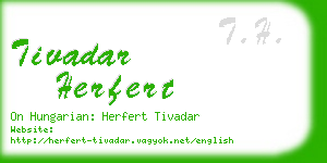 tivadar herfert business card